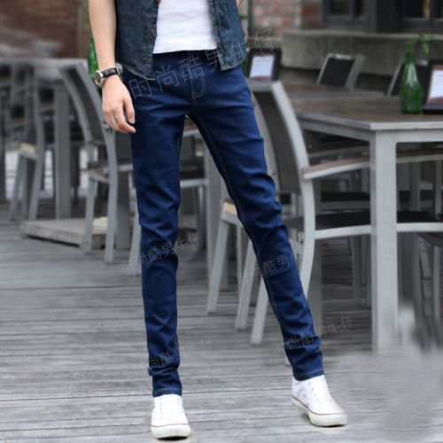 Jeans pour adolescent pieds Slim en coton Quatre saisons - Ref 1466063