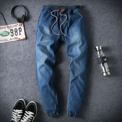 Jeans pour adolescent pieds Slim en coton Quatre saisons - Ref 1466099