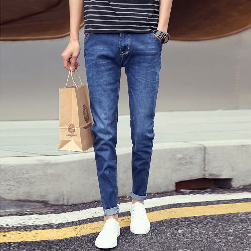 Jeans pour adolescent pieds Slim JEANS en coton automne - Ref 1466143