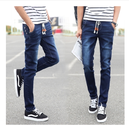 Jeans pour jeunesse pieds Slim en coton automne - Ref 1466189