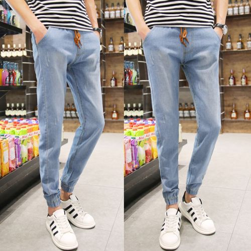 Jeans pour adolescent Sarouel en coton été - Ref 1466200