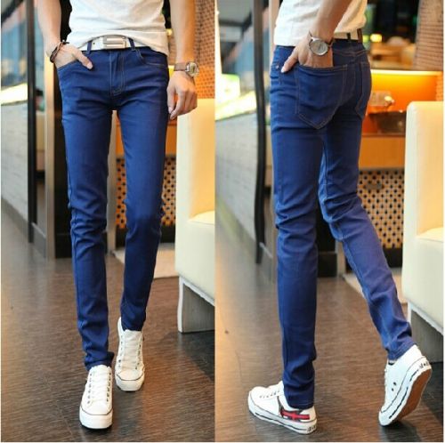 Jeans pour adolescent pieds Slim en coton été - Ref 1466331