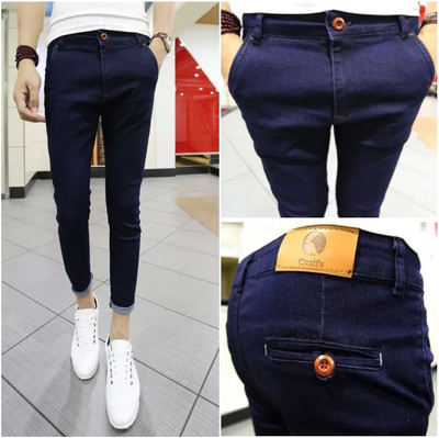 Jeans pour adolescent pieds Slim en coton été - Ref 1466375