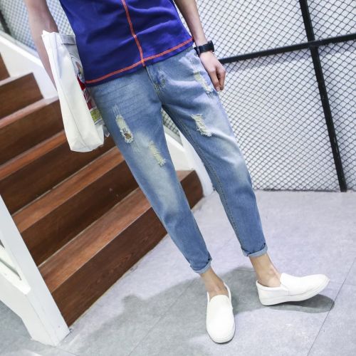 Jeans pour adolescent pieds Slim été - Ref 1466497