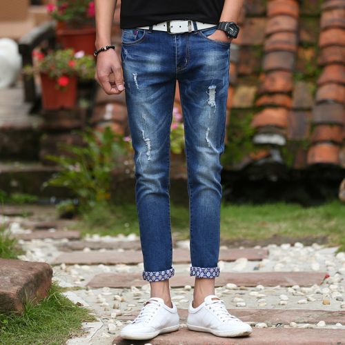 Jeans pour jeunesse pieds Slim SENLEIS en CVC automne - Ref 1466507