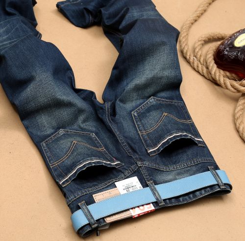 Jeans pour adolescent pieds Slim en coton été - Ref 1466514