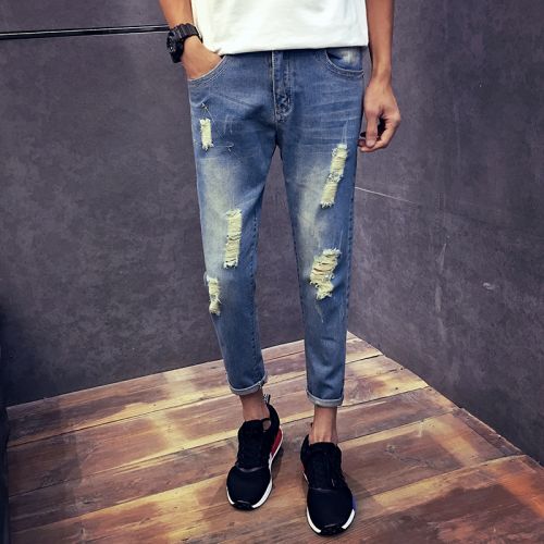 Jeans pour adolescent Sarouel en coton été - Ref 1466538