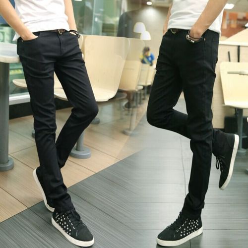 Jeans pour adolescent pieds Slim en coton Quatre saisons - Ref 1466603