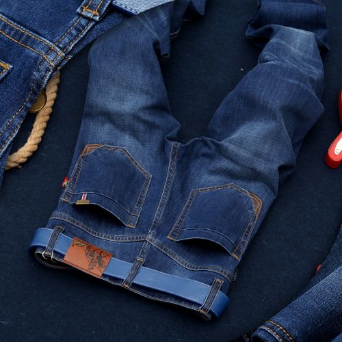 Jeans pour jeunesse coupe droite en coton Quatre saisons - Ref 1466623