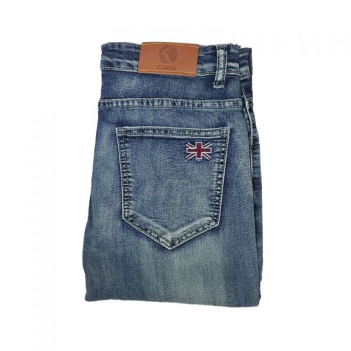 Jeans pour adolescent pieds Slim en coton Quatre saisons - Ref 1466699