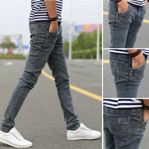 Jeans pour adolescent pieds Slim Quatre saisons - Ref 1466722