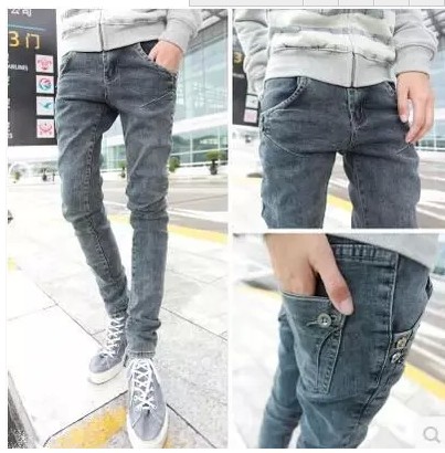 Jeans pour adolescent pieds Slim Quatre saisons - Ref 1466723