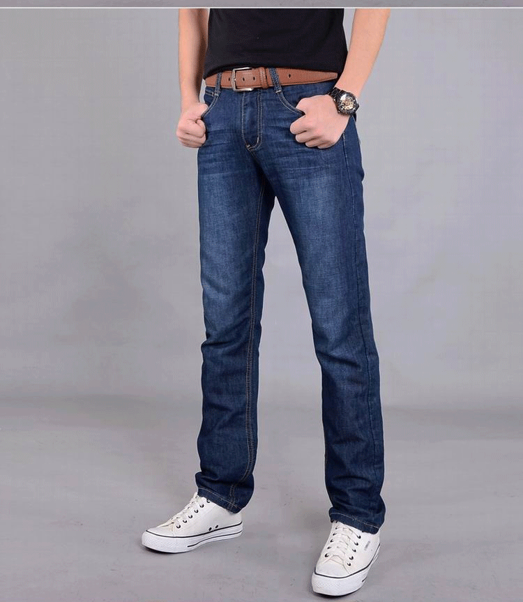 Jeans pour adolescent coupe droite en coton été - Ref 1466730