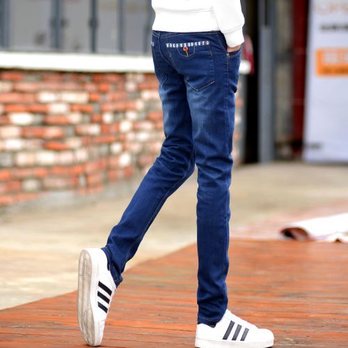 Jeans pour adolescent pieds Slim Quatre saisons - Ref 1466780