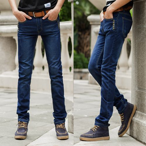 Jeans pour grands chantiers pieds Slim en coton Quatre saisons - Ref 1466809