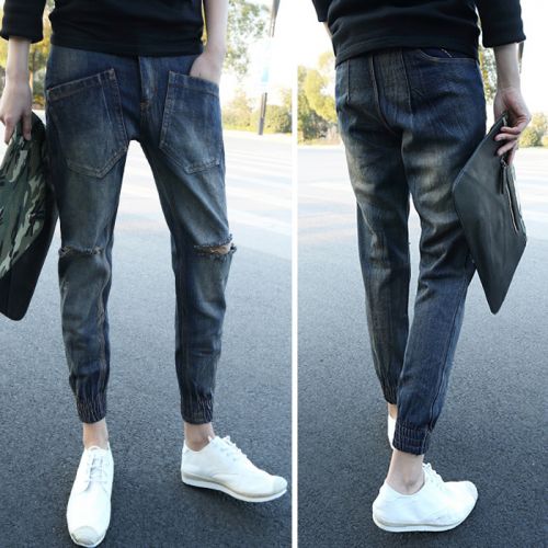 Jeans pour adolescent pieds Slim été - Ref 1466869