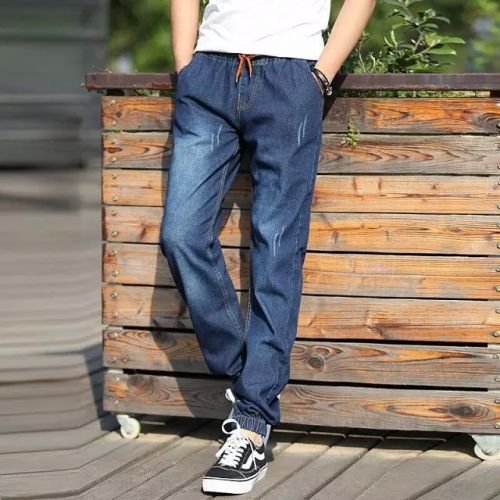 Jeans pour adolescent pieds Slim en coton automne - Ref 1466894