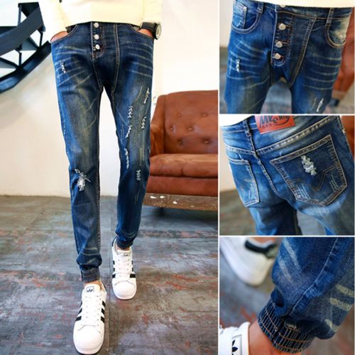 Jeans pour jeunesse Sarouel en coton Quatre saisons - Ref 1466910