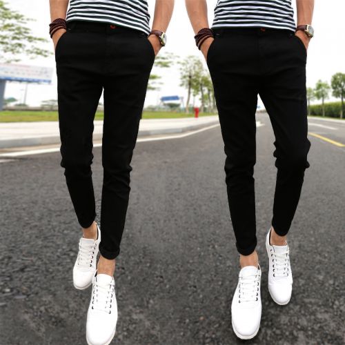 Jeans pour jeunesse pieds Slim en coton automne - Ref 1467269