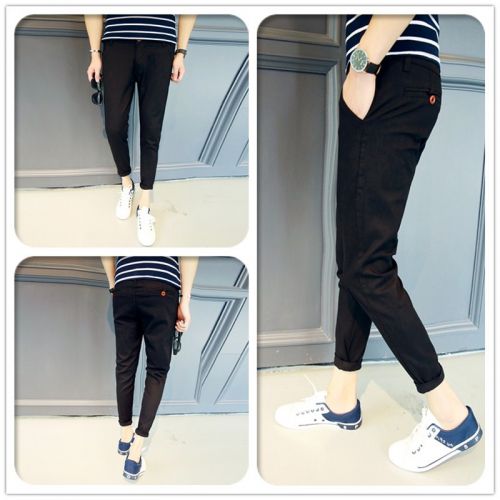 Jeans pour jeunesse pieds Slim en coton automne - Ref 1467291