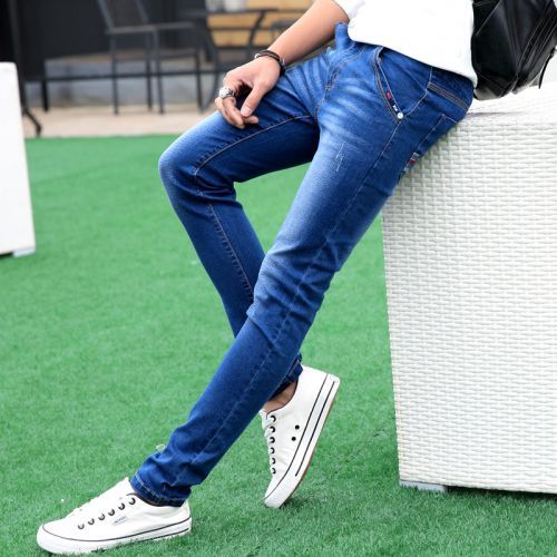 Jeans pour grands chantiers pieds Slim KEIDENLION en coton été - Ref 1467312