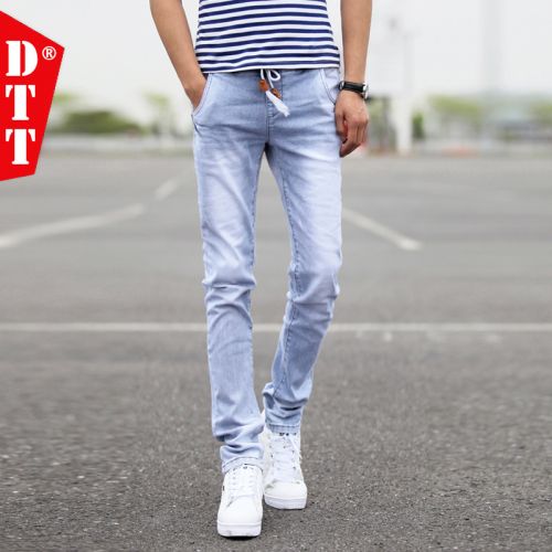 Jeans pour adolescent pieds Slim en coton automne - Ref 1467470