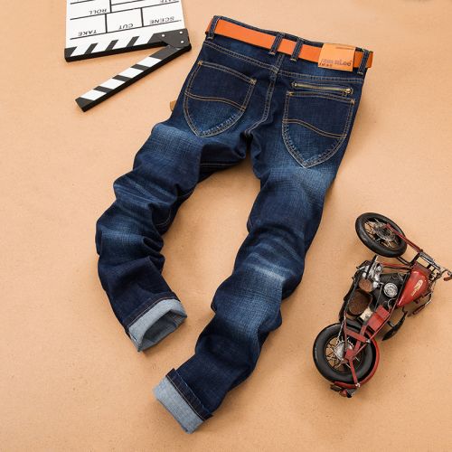 Jeans pour jeunesse coupe droite en coton automne - Ref 1467485