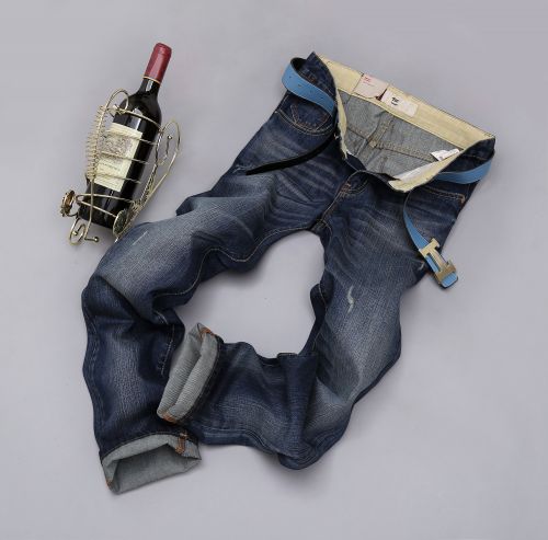 Jeans pour jeunesse droite coton printemps - Ref 1467489
