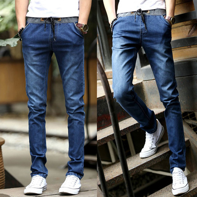 Jeans pour adolescent pieds Slim en coton Quatre saisons - Ref 1467512