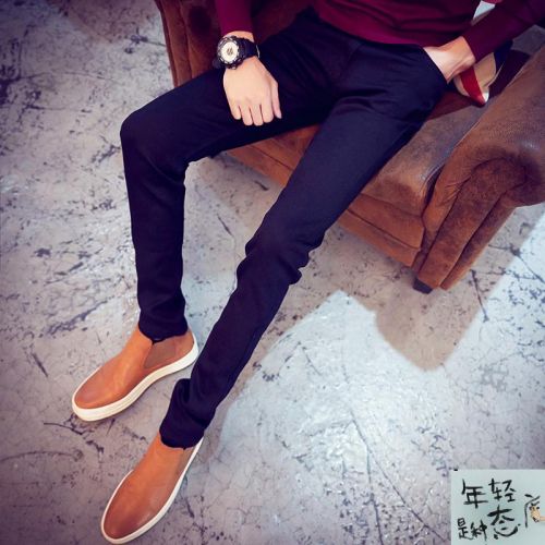 Jeans pour adolescent pieds Slim en coton Quatre saisons - Ref 1467550