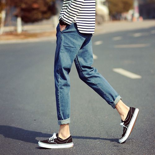 Jeans pour adolescent super skinny en coton Quatre saisons - Ref 1467553