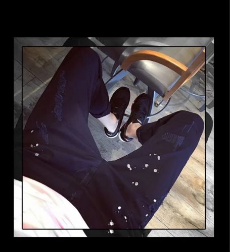 Jeans pour adolescent coupe droite en coton été - Ref 1467674