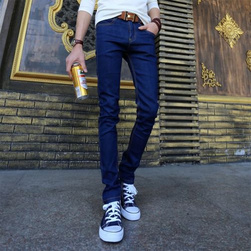 Jeans pour adolescent pieds Slim en coton Quatre saisons - Ref 1467710