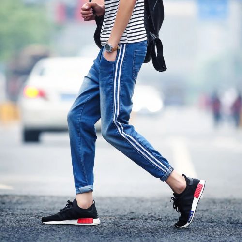 Jeans pour adolescent pieds Slim été - Ref 1467730