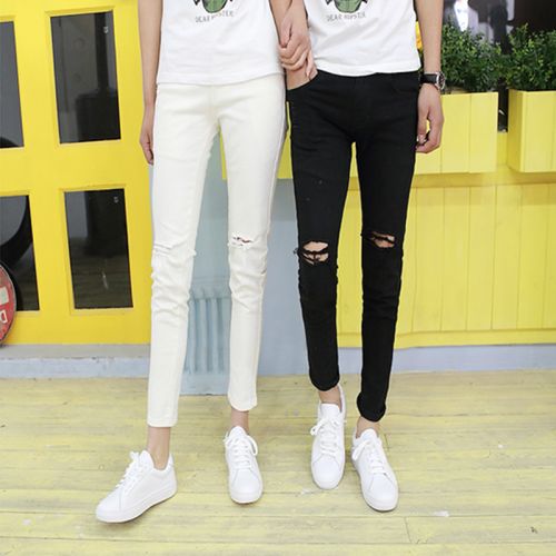 Jeans pour adolescent super skinny M2MONLINE en coton été - Ref 1467809