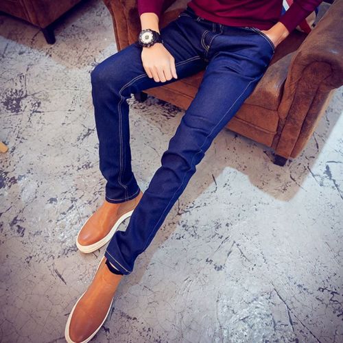 Jeans pour adolescent pieds Slim en coton Quatre saisons - Ref 1467826