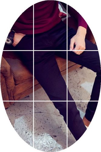 Jeans pour adolescent pieds Slim en coton hiver - Ref 1467851