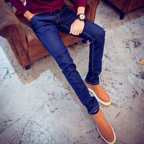 Jeans pour adolescent pieds Slim en coton Quatre saisons - Ref 1467858