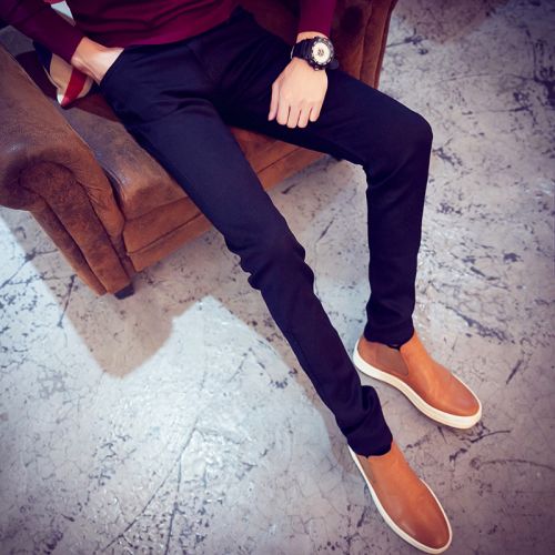 Jeans pour adolescent pieds Slim en coton Quatre saisons - Ref 1467871