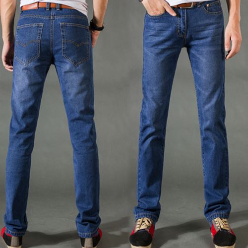 Jeans pour jeunesse coupe droite SKPETIRUN en coton Quatre saisons - Ref 1467872