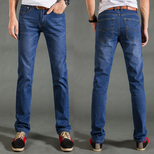 Jeans pour jeunesse coupe droite SKPETIRUN en coton Quatre saisons - Ref 1467900