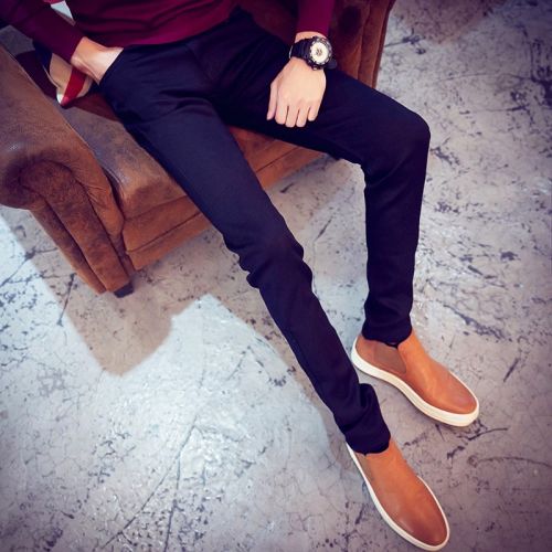 Jeans pour adolescent pieds Slim en coton été - Ref 1467904