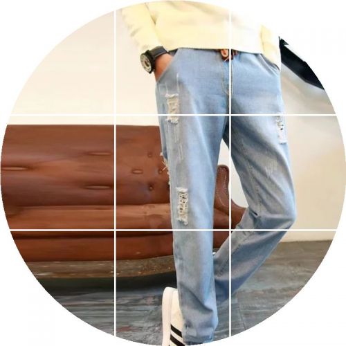 Jeans pour adolescent pieds Slim Quatre saisons - Ref 1467908