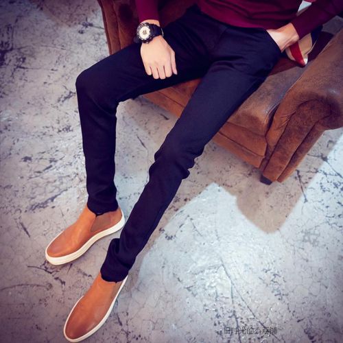 Jeans pour adolescent pieds Slim en coton Quatre saisons - Ref 1467977