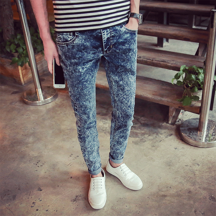 Jeans pour adolescent pieds Slim Quatre saisons - Ref 1467994