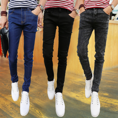 Jeans pour adolescent pieds Slim en coton Quatre saisons - Ref 1468024