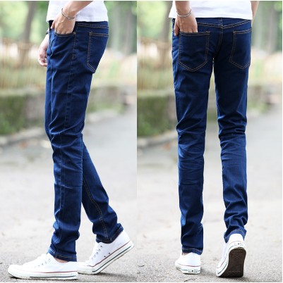 Jeans pour adolescent pieds Slim en coton été - Ref 1468052