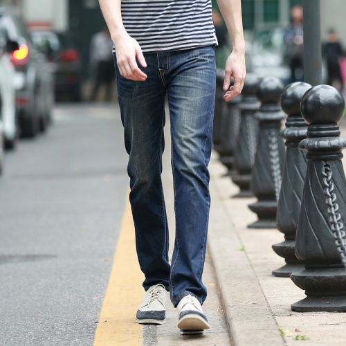 Jeans pour jeunesse coupe droite en coton Quatre saisons - Ref 1468062