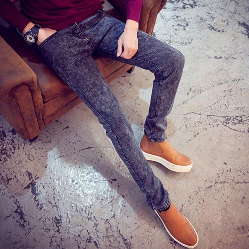 Jeans pour adolescent pieds Slim en coton Quatre saisons - Ref 1468068