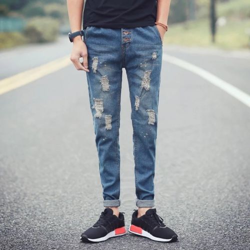 Jeans pour adolescent Sarouel Quatre saisons - Ref 1468229